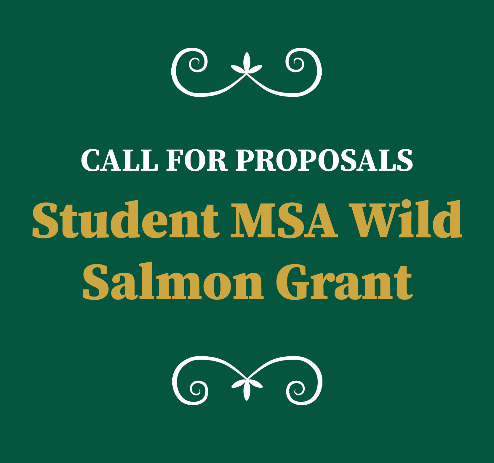 Image for Call for Proposals – The Student MSA Wild Salmon Grant 2023-2024