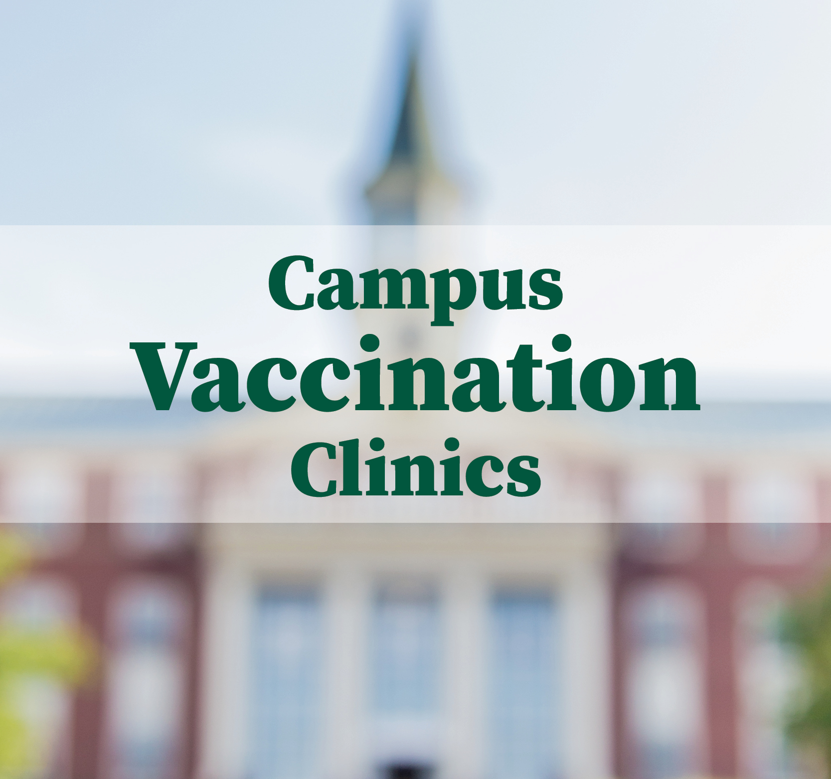 Image for Back-to-School Vaccination Clinics During Welcome Week  